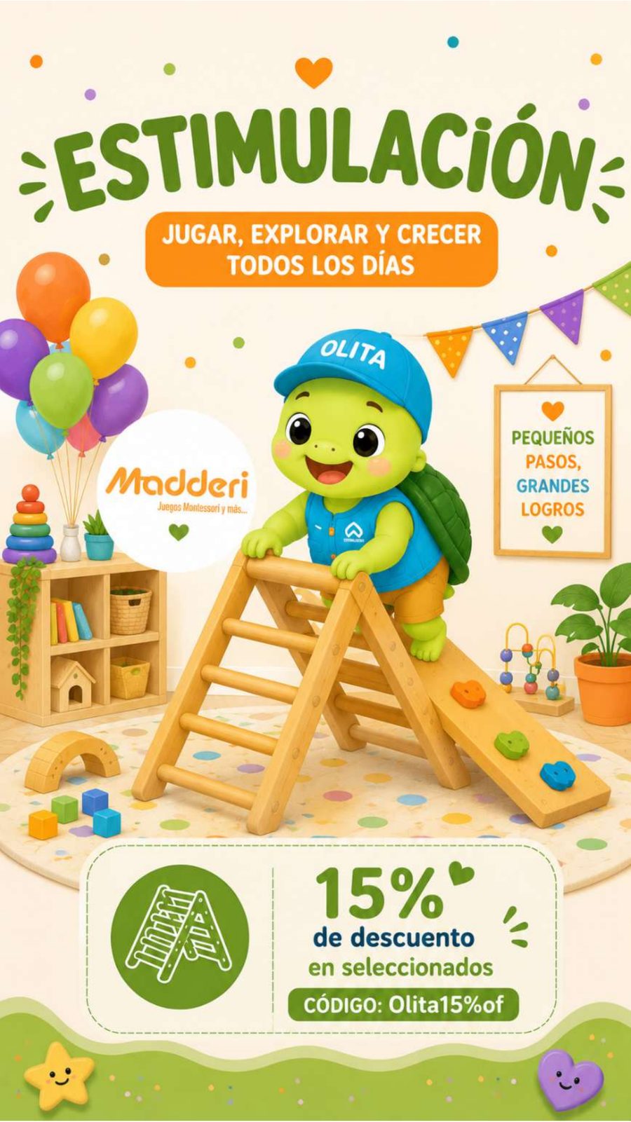 Estimulación: Madderi, 15% de descuento en seleccionados
