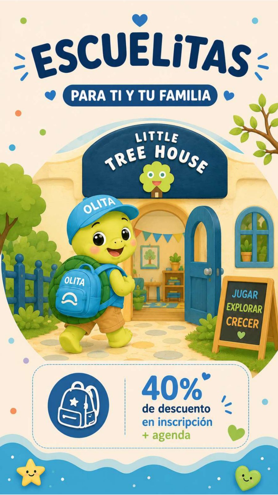 Escuelitas: Little Tree House, 40% de descuento en inscripción y agenda